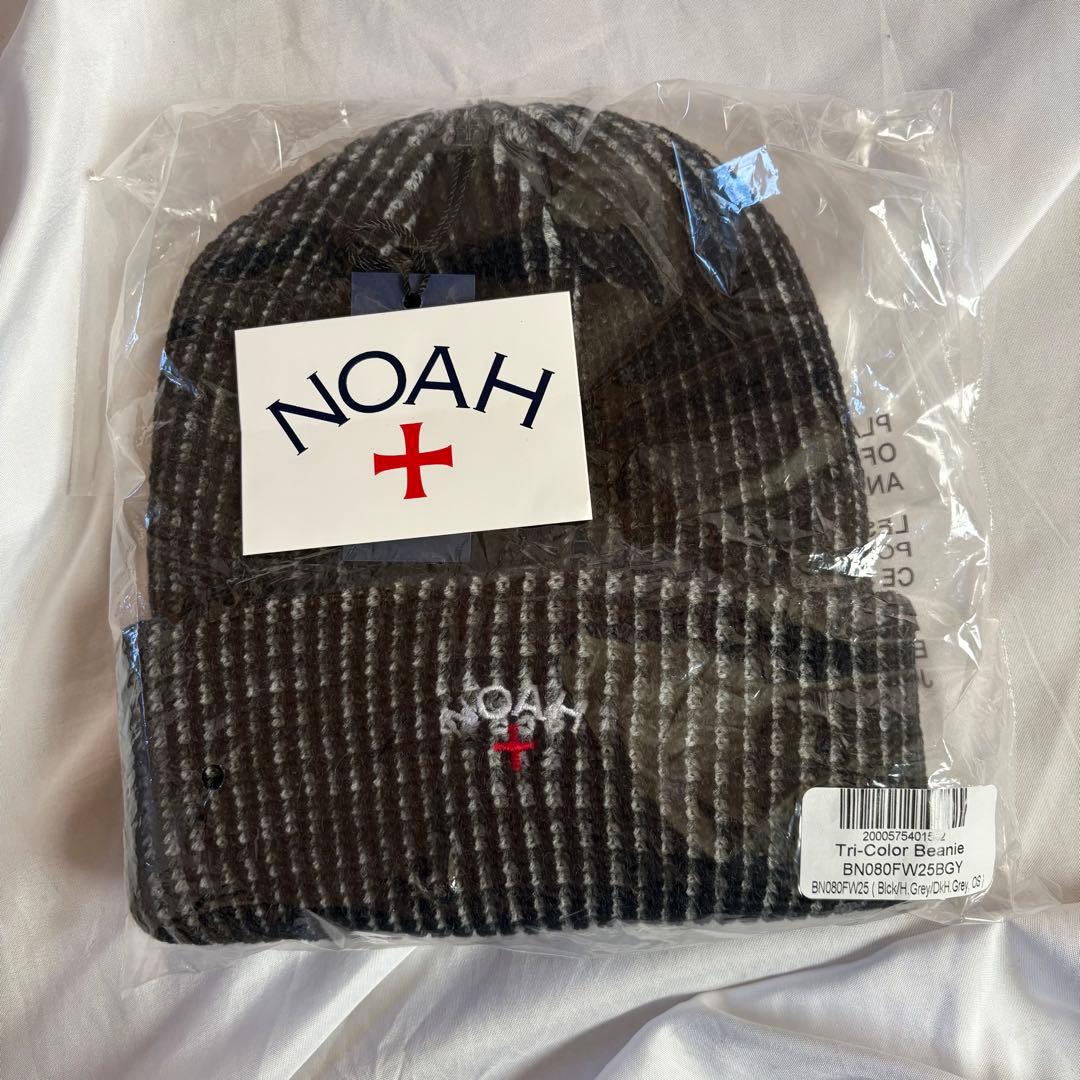 ステッカー つき　NOAH ニット帽　かつきくん　今期　新品 ビーニー Noah（ノア）ニットキャップ・ビーニー 黒 サイズ:- メンズ