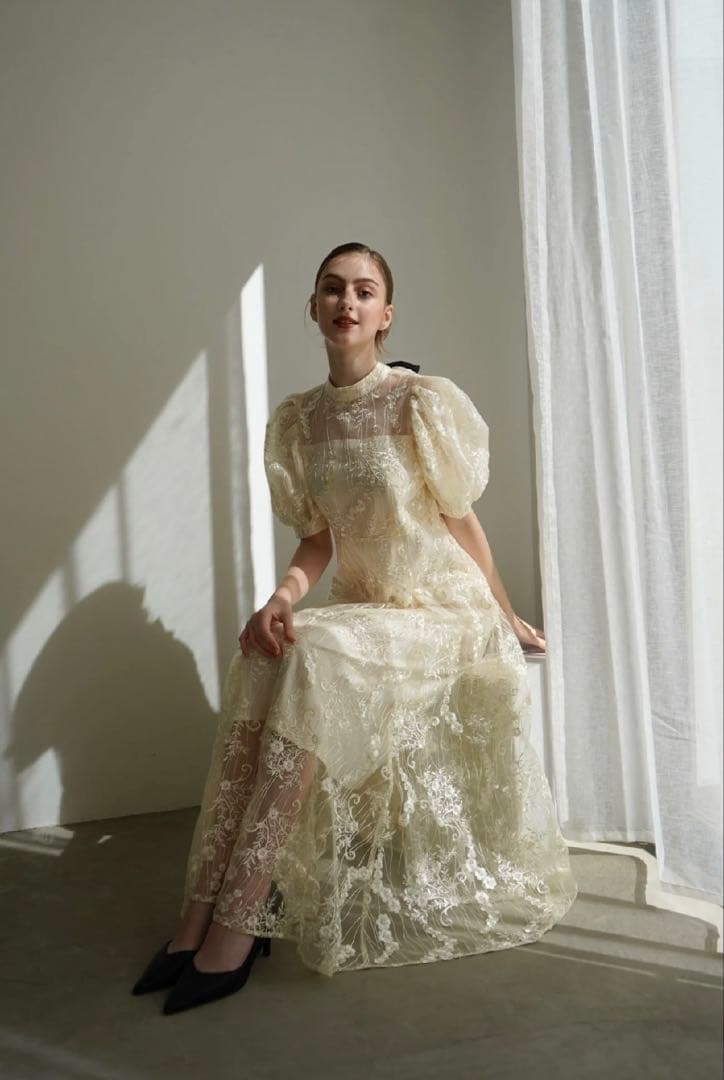 Acka. lace flare dress サイズ1 lace flare dress – Acka online store