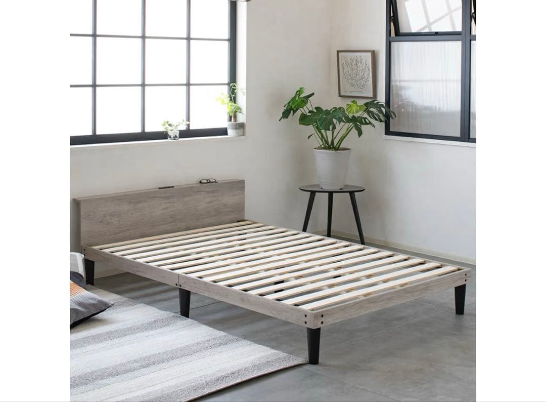 Major In Life ベッド 宮付き ベッドフレーム　セミダブル 81y0rNDvwML._AC_UF894,