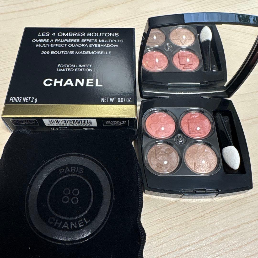 CHANEL シャネル レ キャトル オンブル ブトン 209ブトンマドモアゼル 秋コスメ】8/22発売シャネル限定アイシャドウ「レ キャトル オンブル