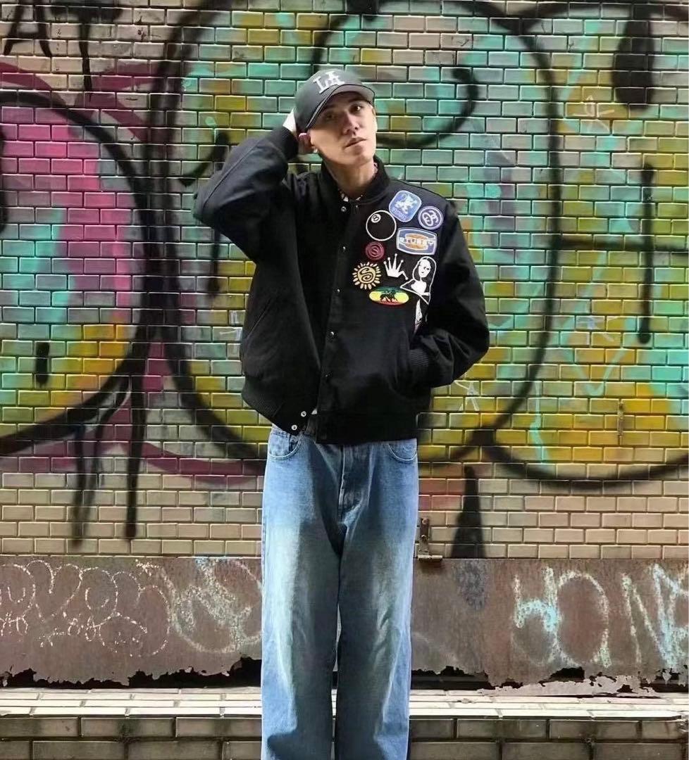 Stussy Souvenir Stadium Bomber Jacket L ステューシー