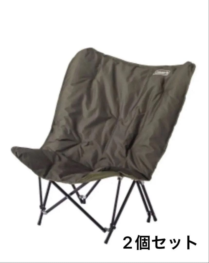 Coleman ソファチェア オリーブ　2個セット 楽天市場】コールマン アウトドアチェア 2点セット ソファチェアダブル