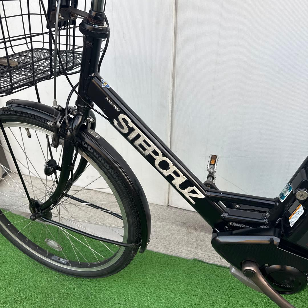 ブリヂストンSTEPCRUZ電動アシスト自転車26インチ 12.3Ah ブラック