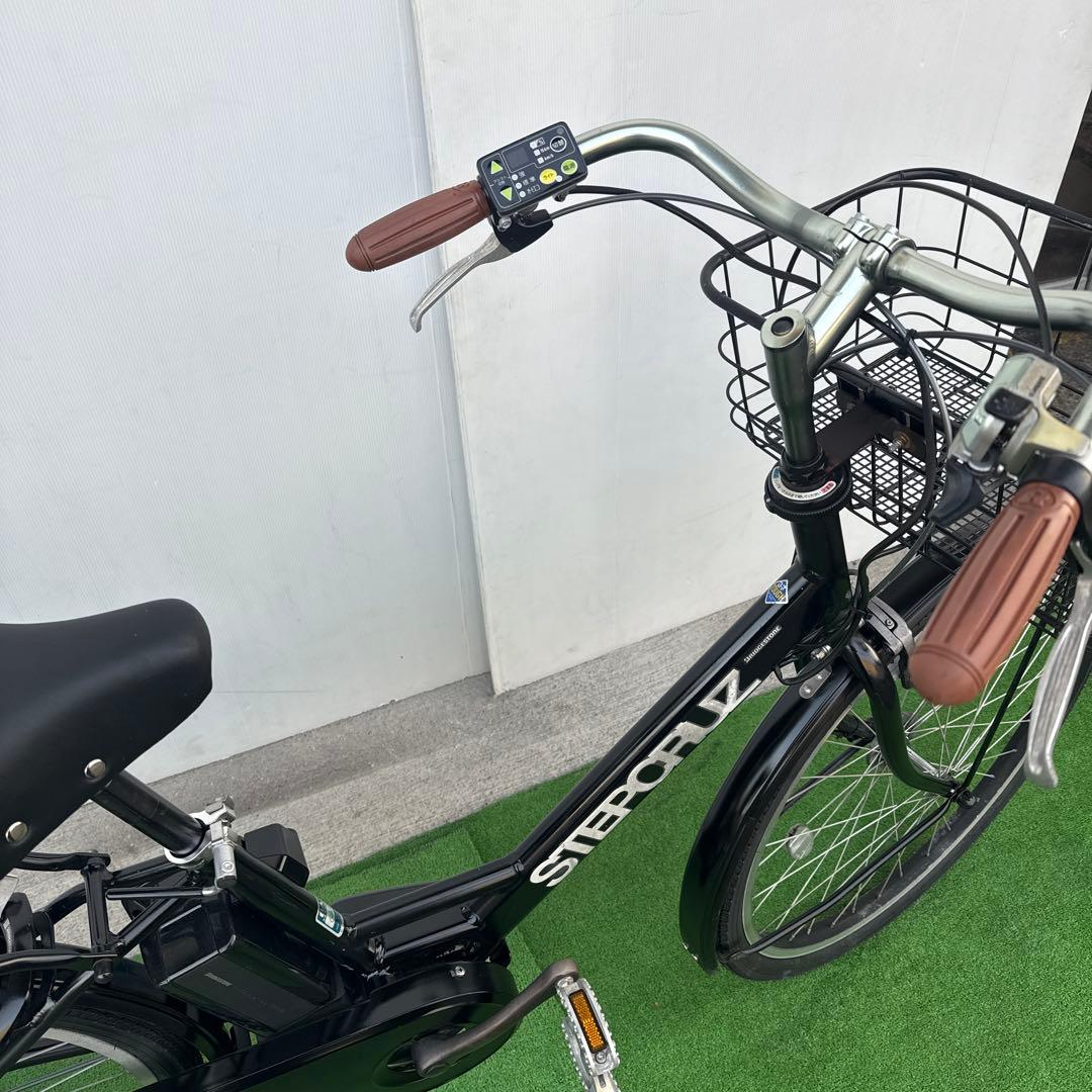 ブリヂストンSTEPCRUZ電動アシスト自転車26インチ 12.3Ah ブラック