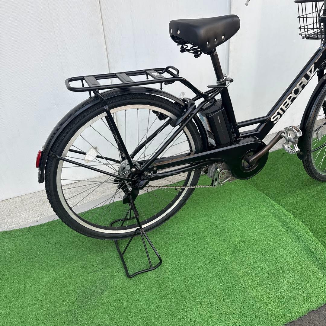 ブリヂストンSTEPCRUZ電動アシスト自転車26インチ 12.3Ah ブラック