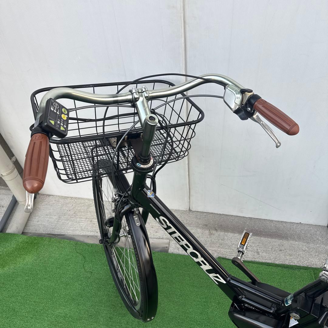 ブリヂストンSTEPCRUZ電動アシスト自転車26インチ 12.3Ah ブラック
