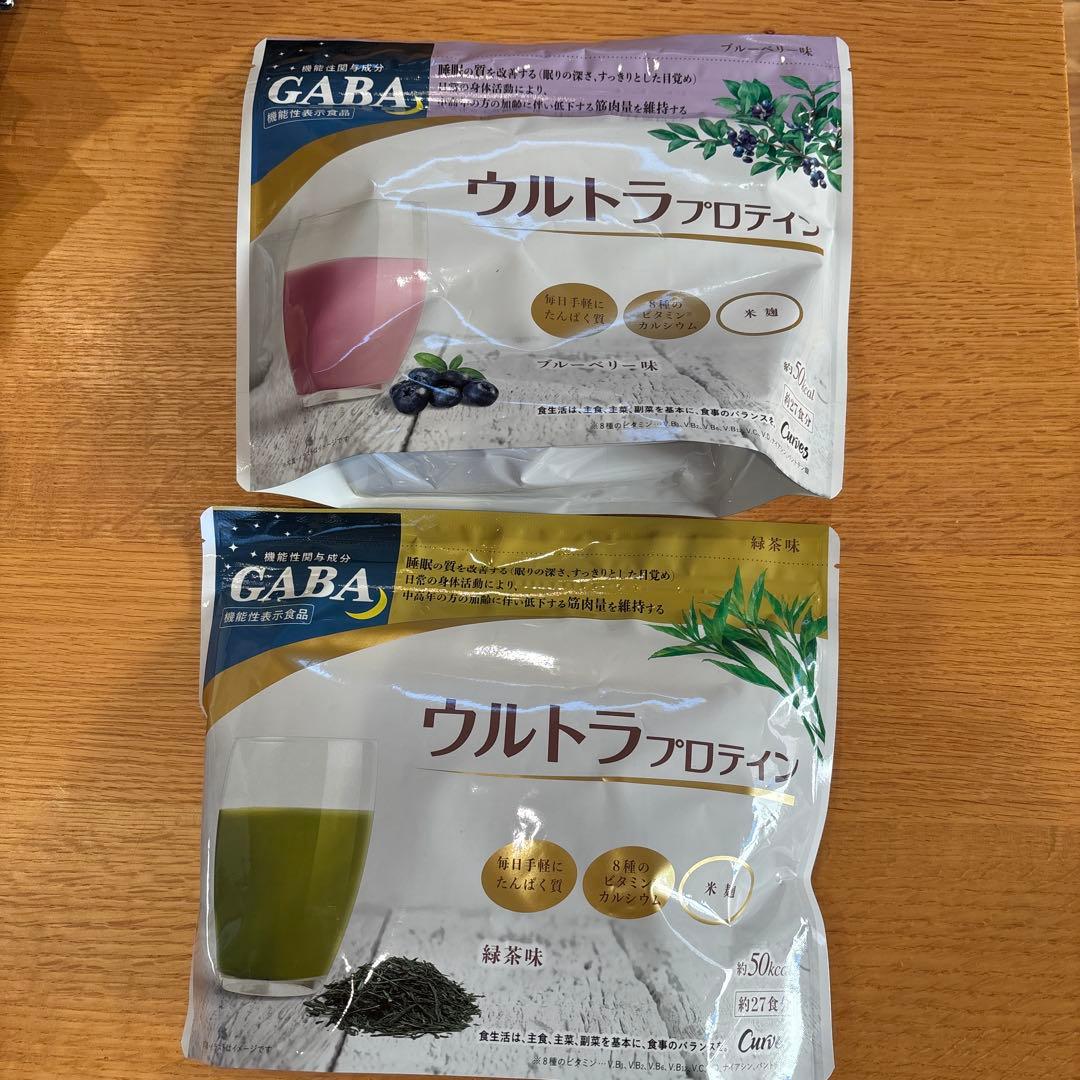 カーブス GABA ウルトラプロテイン ブルーベリー ✖️緑茶味 2種類