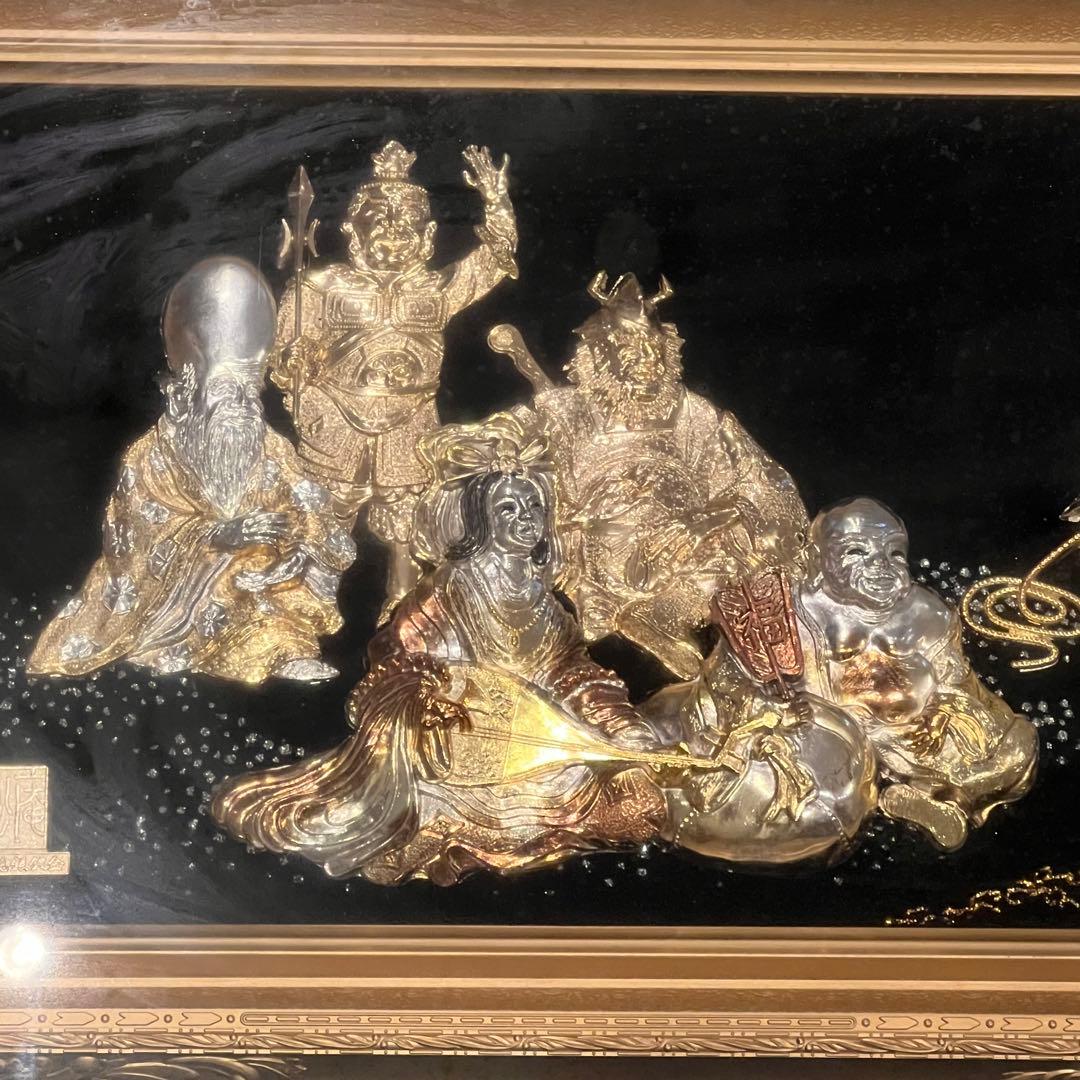 松庵 黄金七福神 純金 純銀 鍍金 金運 工芸品 24KGP - メルカリ