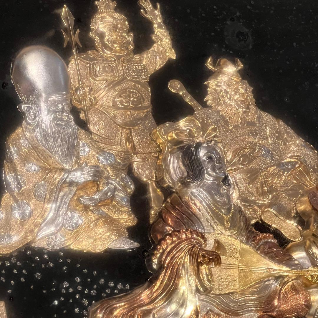 松庵 黄金七福神 純金 純銀 鍍金 金運 工芸品 24KGP - メルカリ