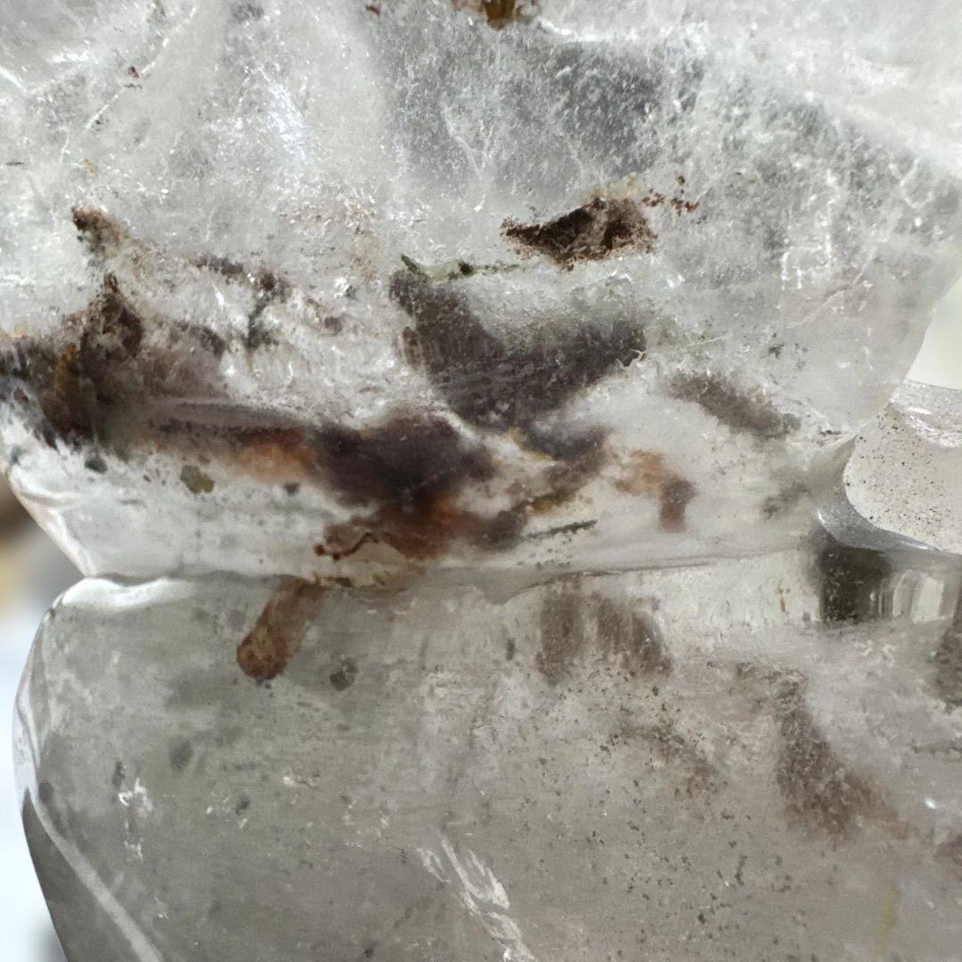 お値打ち 水晶 龍彫 ライモナイト他共生 台座付 - メルカリ