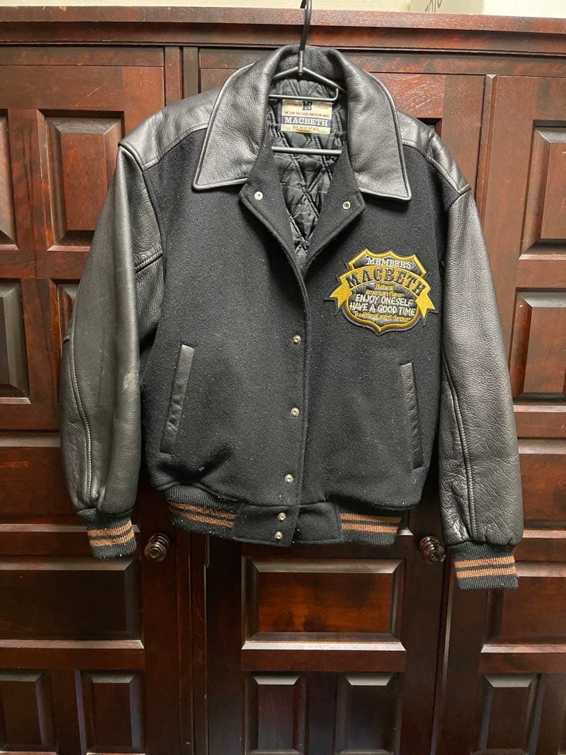 MACBETH スタジャン ブラック MACBETHのスタジャンを使ったメンズ人気ファッションコーディネート - WEAR