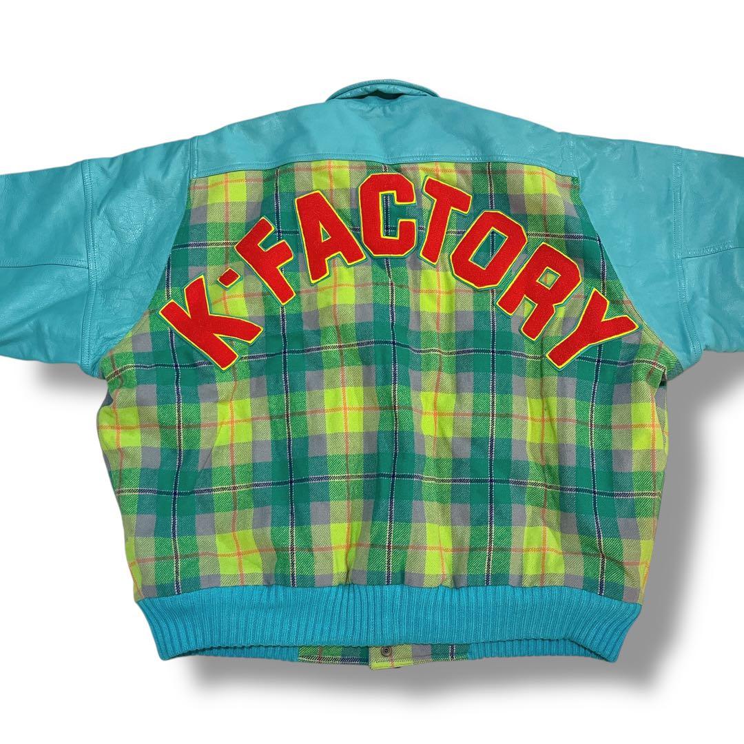 K-FACTORYスタジャン イケダノブオ 80年代 ケーファクトリー ブルゾン K-FACTORYスタジャン イケダノブオ 80年代 ケーファクトリー ブルゾン