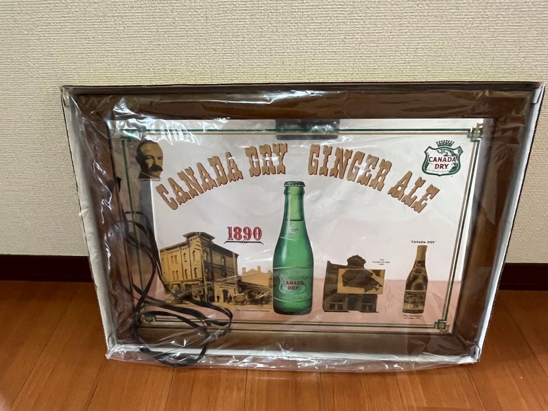 希少】カナダドライ ジンジャーエール パブミラー 管理A3473 アンティーク