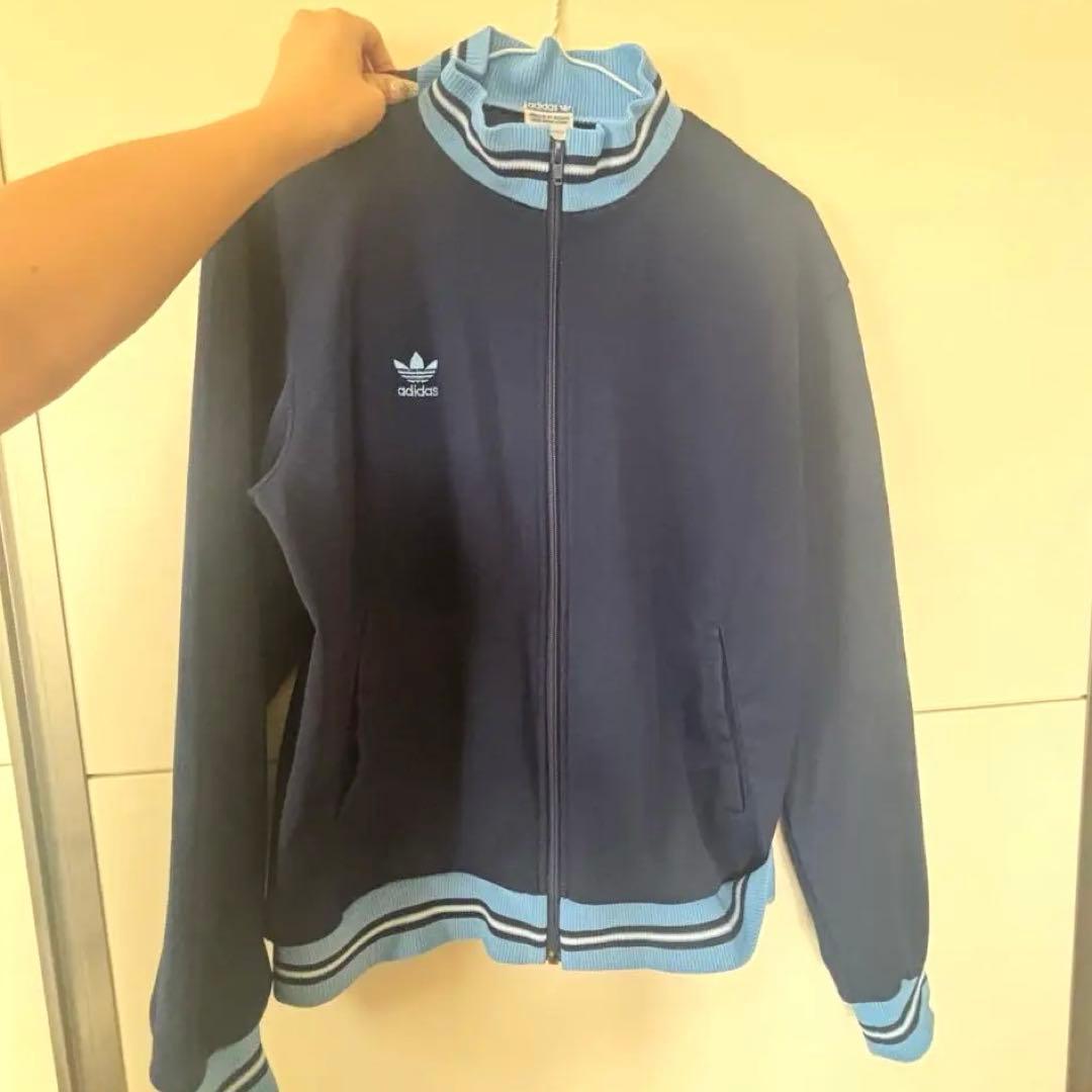 80s adidas⭐️デサント製 トラックジャケット リブライン ATS-202