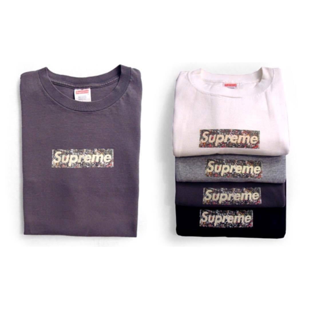 激レアSupreme Box Logo Jackson Pollock Tee