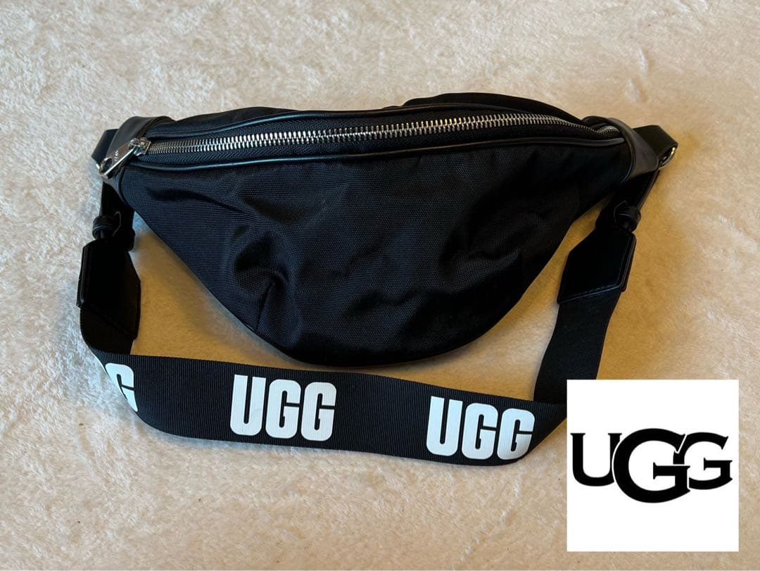 UGG ブラック ボディバッグ・ウエストポーチ｜UGG ウエストバッグ 保存