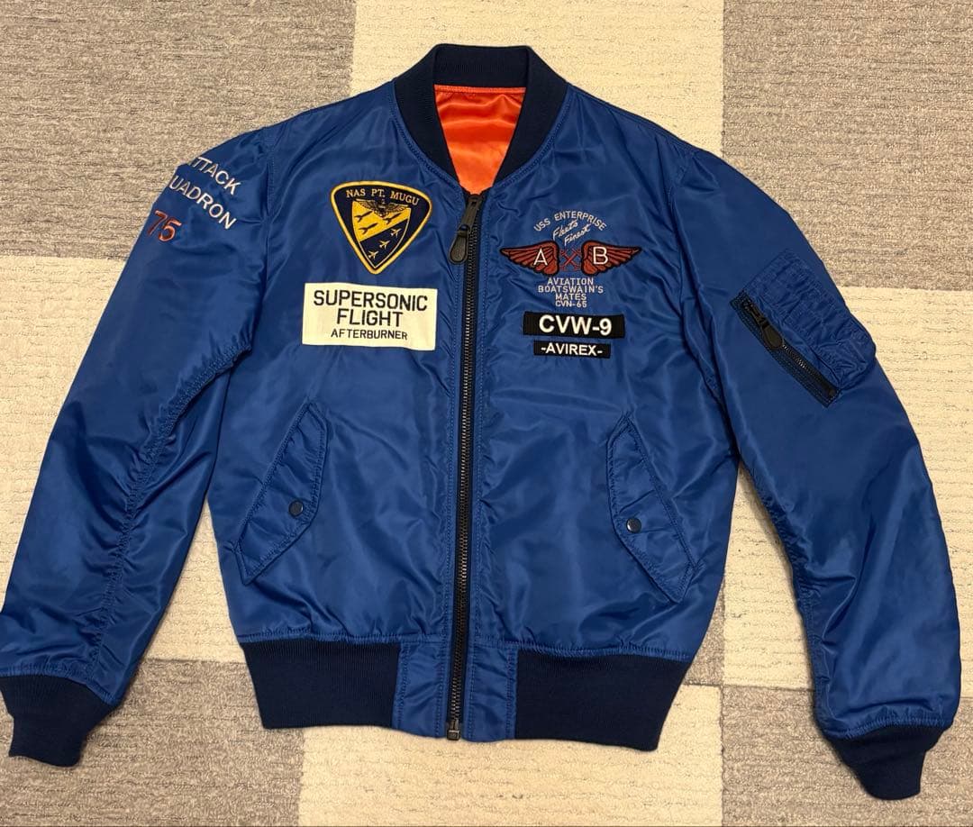 ★AVIREX★ アヴィレックス MA-1 U.S.NAVAL 【美品】