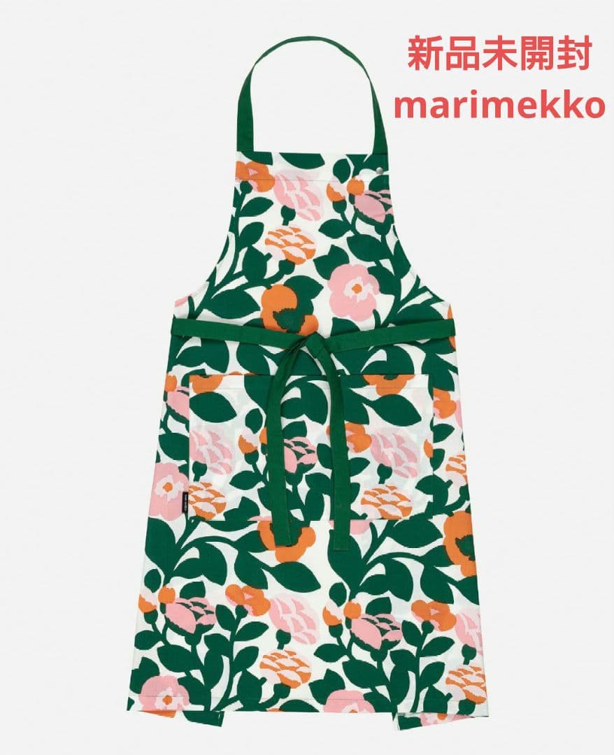 新品未開封 マリメッコ Pieni Green Green エプロン - メルカリ