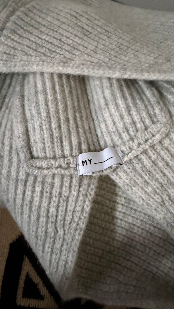 MY__ CASHMERE BLENDED バラクラバ マフラー