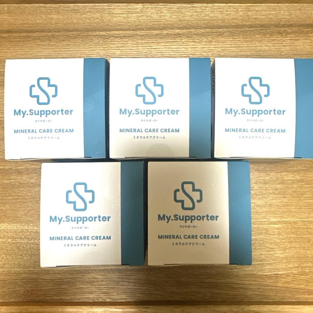 My.Supporter ミネラルケアクリーム 75g 5個セット My.Supporter ミネラルケアクリーム| 温泉由来のミネラル「IFMC
