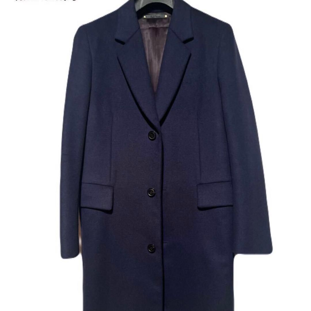 ❤️ Paul Smith 美品 ウールカシミア チェスターコートL 10万ブルー