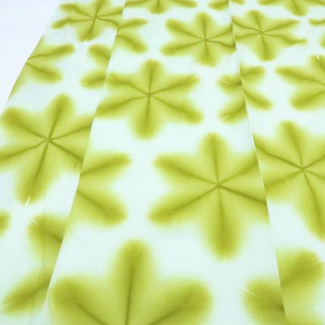 Y3364◇新品 板締め絞り 綿 仕付け糸付 浴衣 洗える夏着物