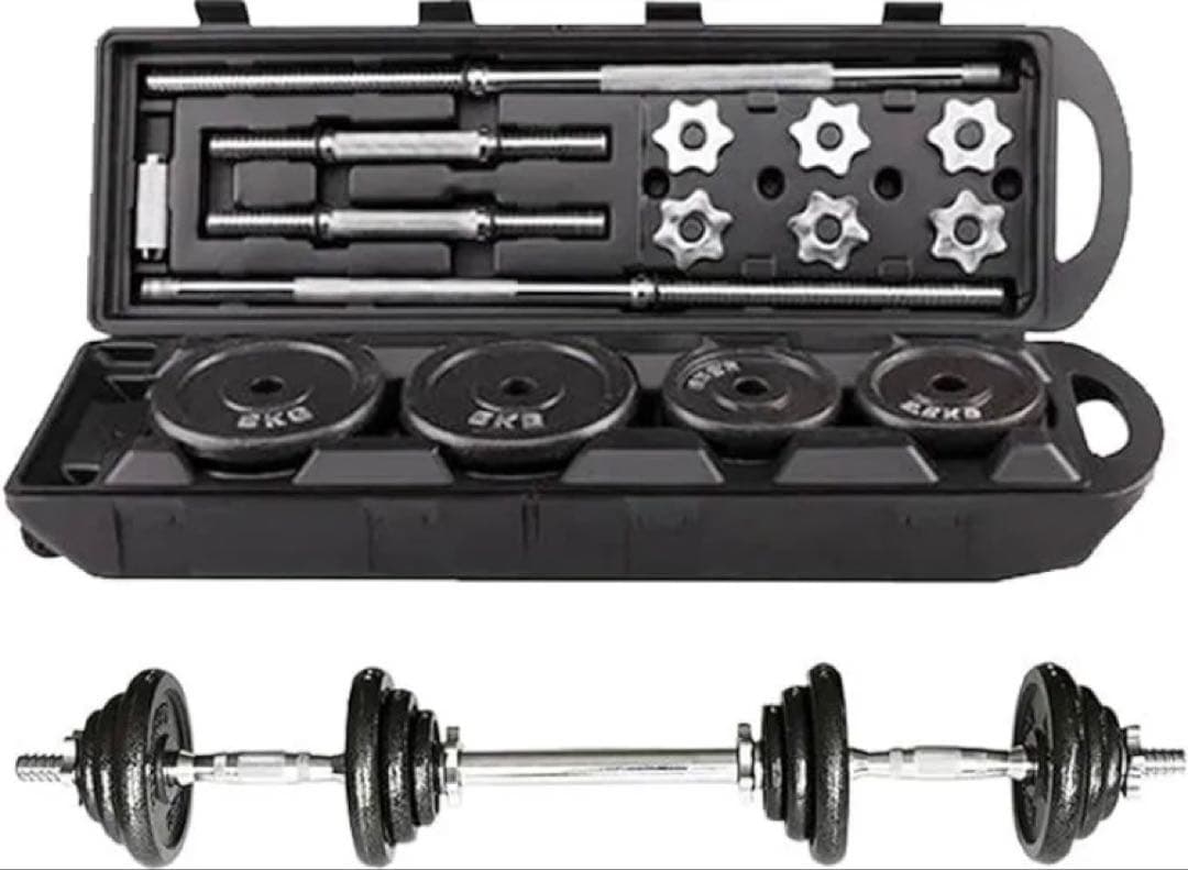 ダンベル・バーベルセット 40kg 3WAY仕様 楽天市場】【23日1：59迄使える10％OFFcp！】可変式ダンベル 2個セット