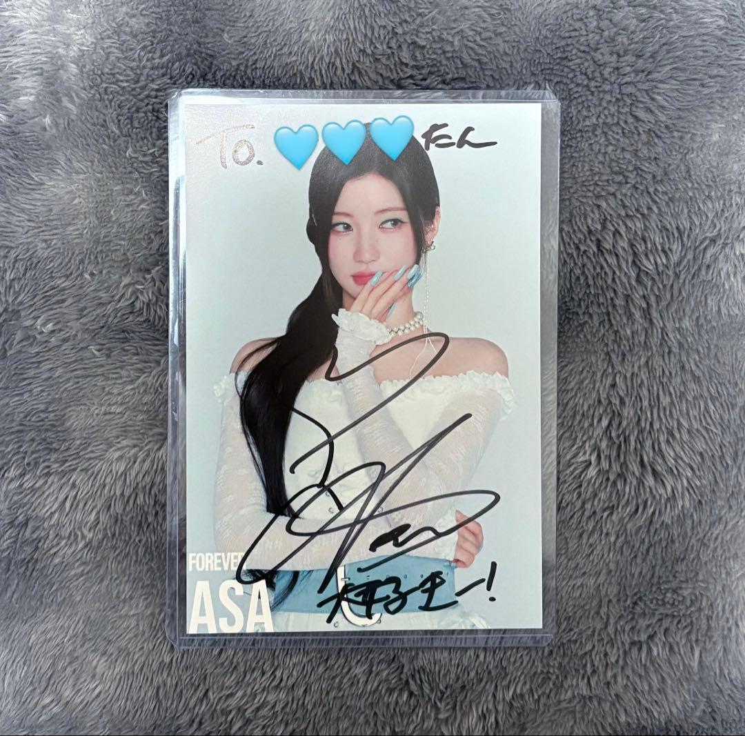 BABYMONSTER ベビモン アサ 直筆サイン BABYMONSTER アサのサイン入りカードとサイン入りアクリルスタンド