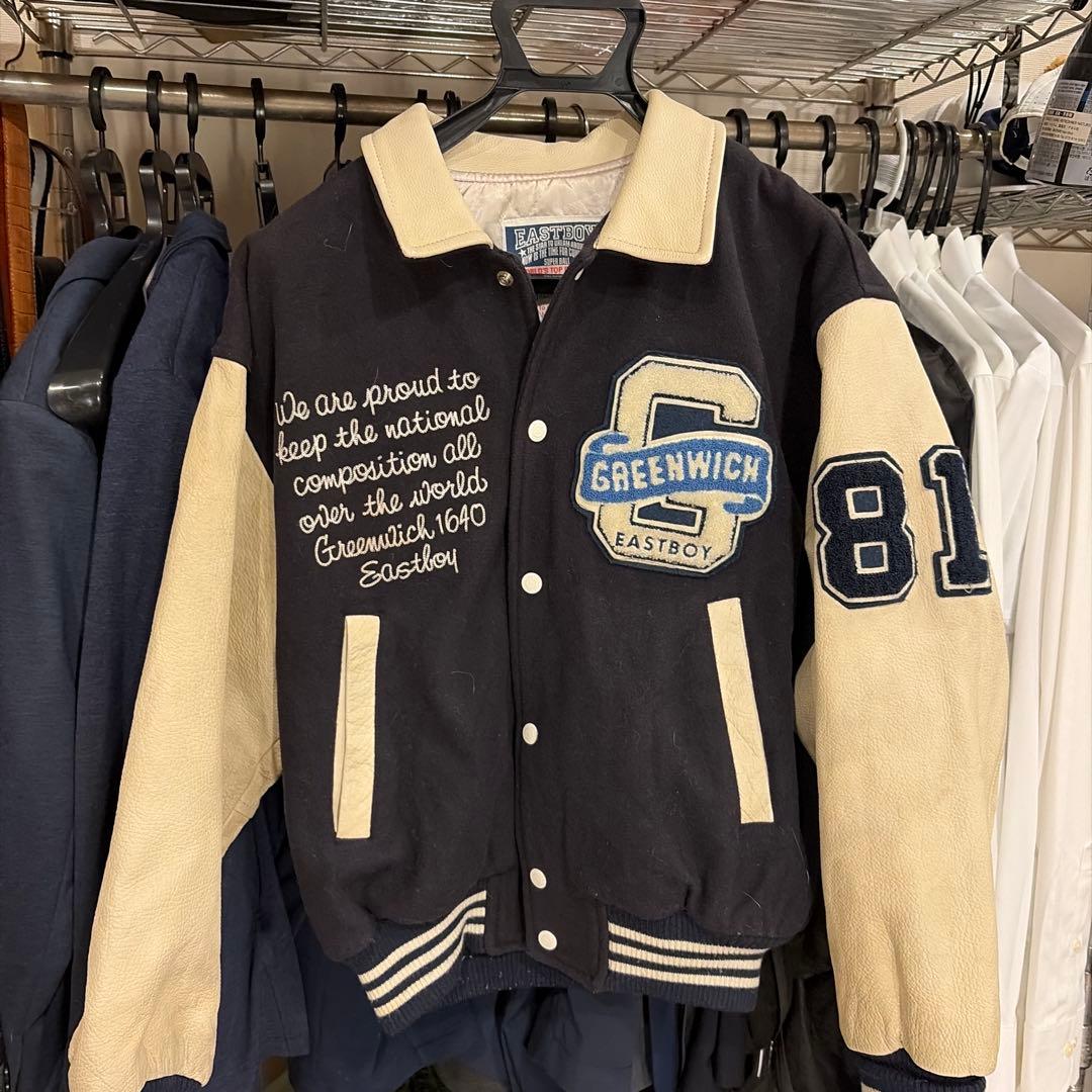 80s Vintage EASTBOY 袖レザー スタジャン フルデコ 刺繍 80s Vintage EASTBOY 袖レザー スタジャン フルデコ 刺繍 - メルカリ