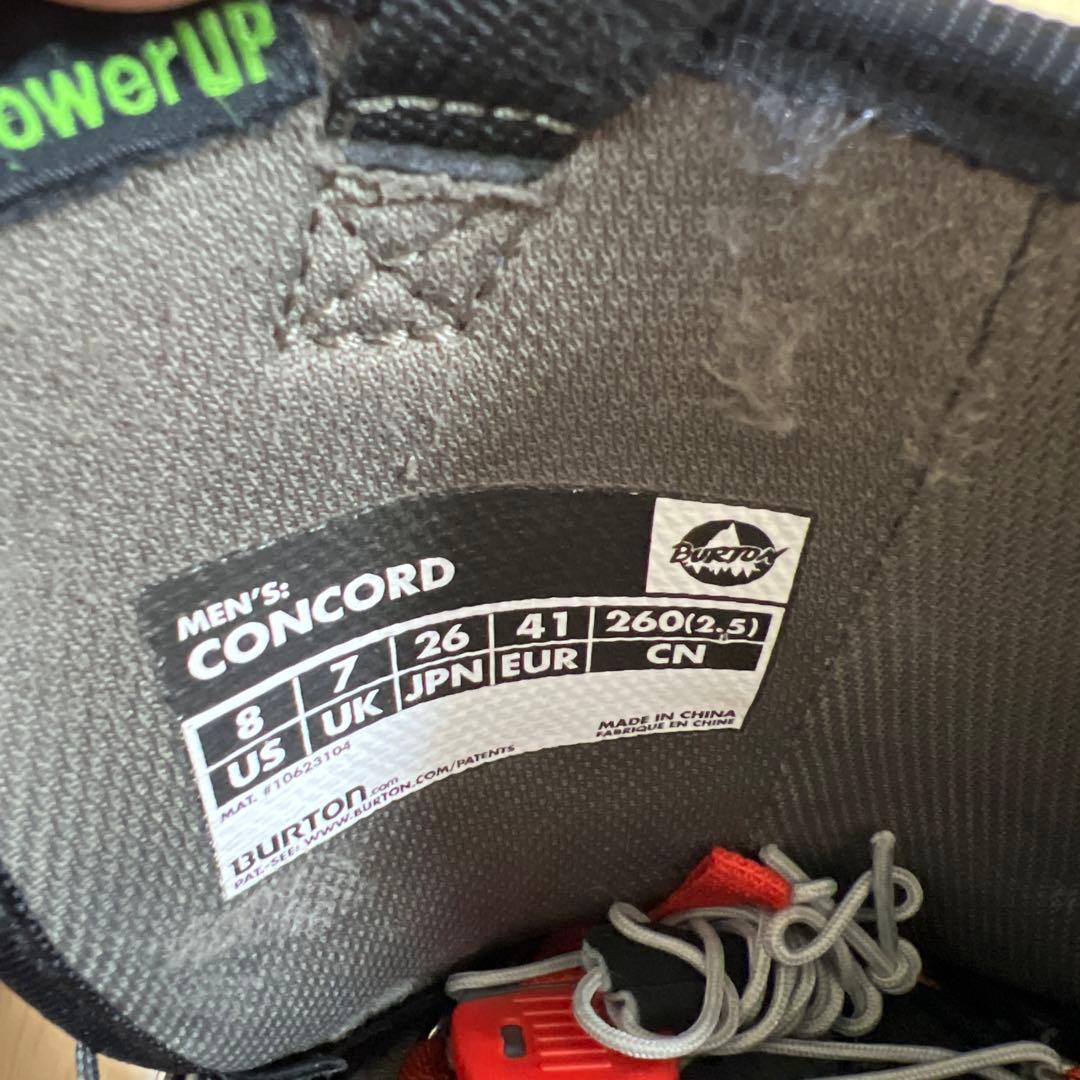 【即日発送_送料無料】スノーボード　BURTON　CONCORD 26.0cm
