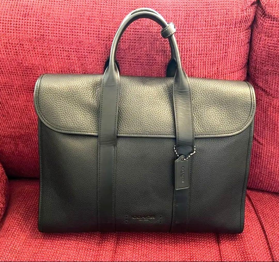 COACH ビジネスバッグ ブラック レザー 8174qbbk.jpg