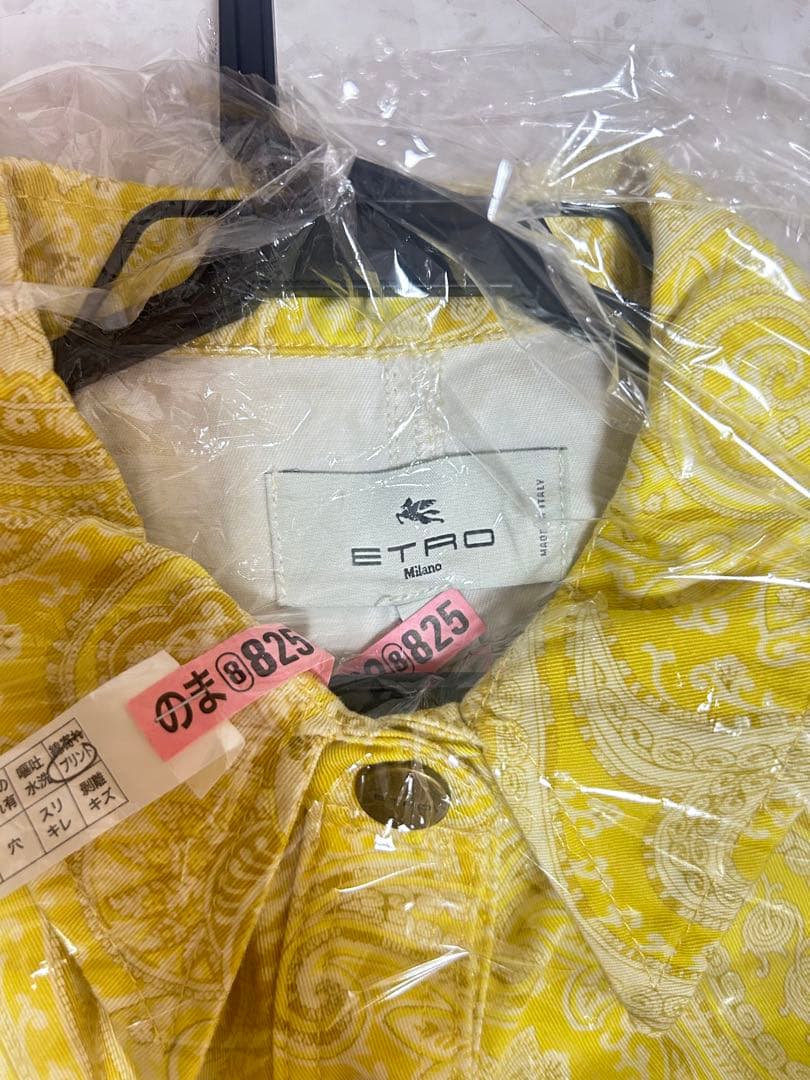 ETROエトロ デニム ワンピース 黄色