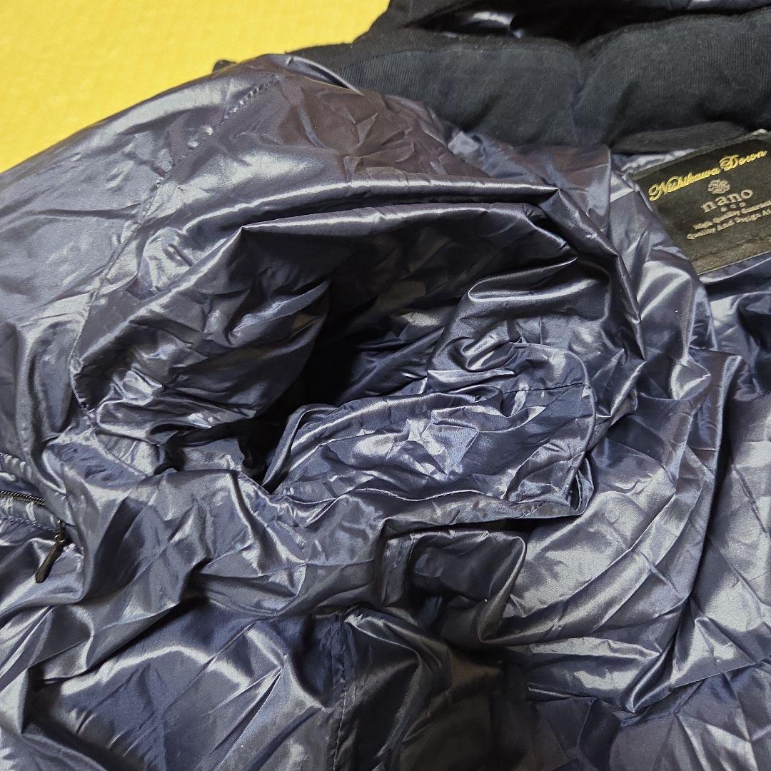 ナノユニバース 西川ダウン サイズL G2 ジャケット2way 紺