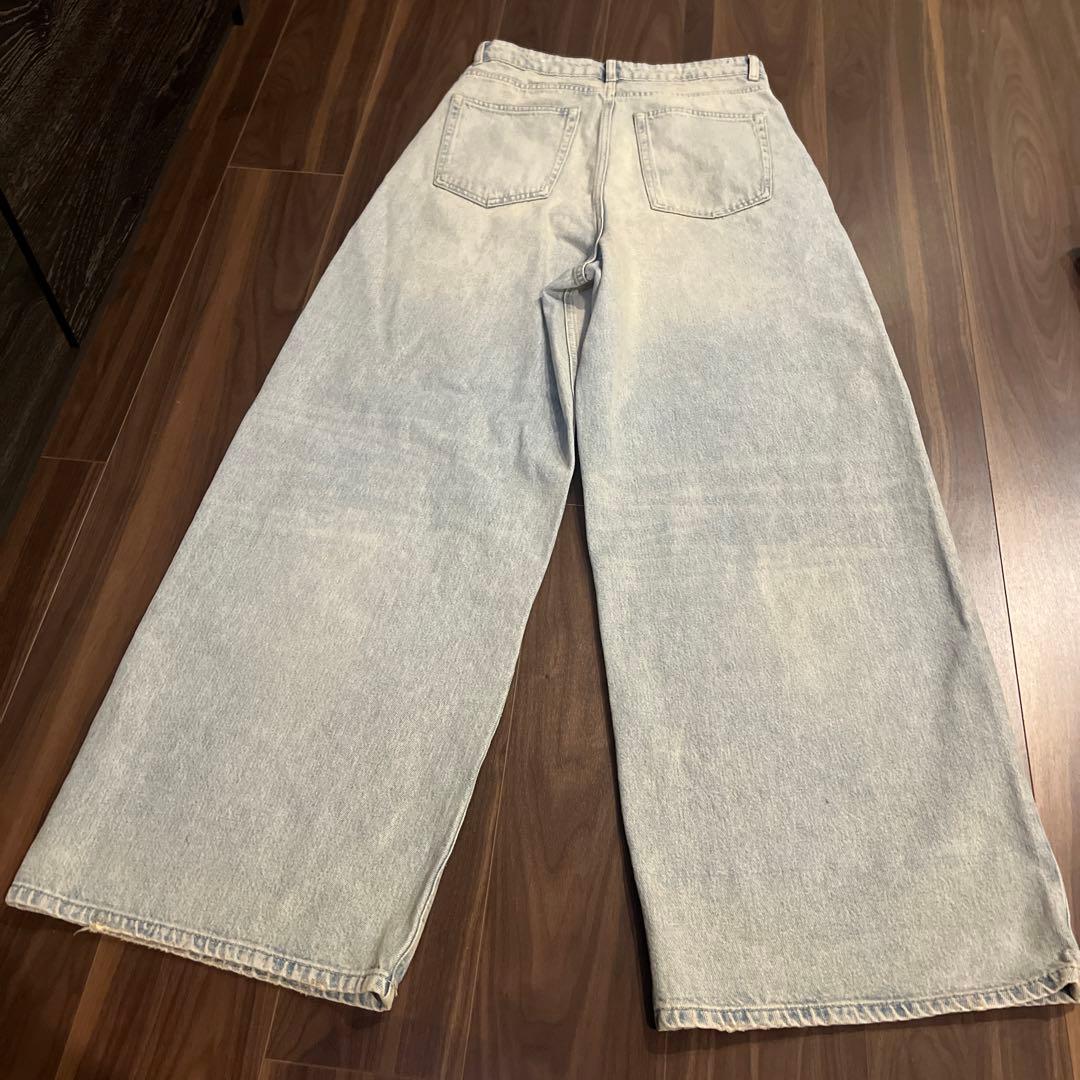 完売商品】ZARA オーバーダイ バギーデニムパンツ size36 - メルカリ
