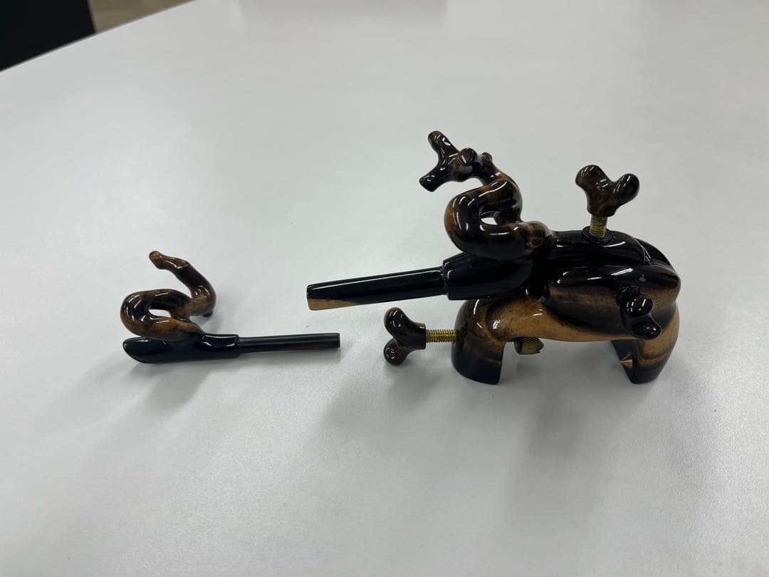 まろん様専用 松村作 黒柿 大砲型万力 小型 - メルカリ