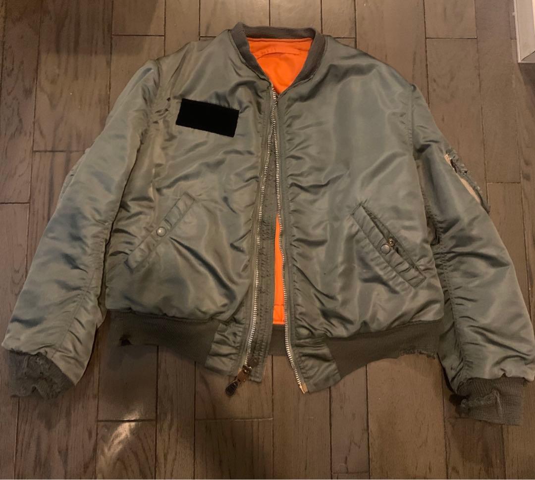 s*o様 special! 60s ma-1 米軍実物 vintage スペシャル】60s MA-1 縦ステッチ 米軍実物 フライトジャケット L