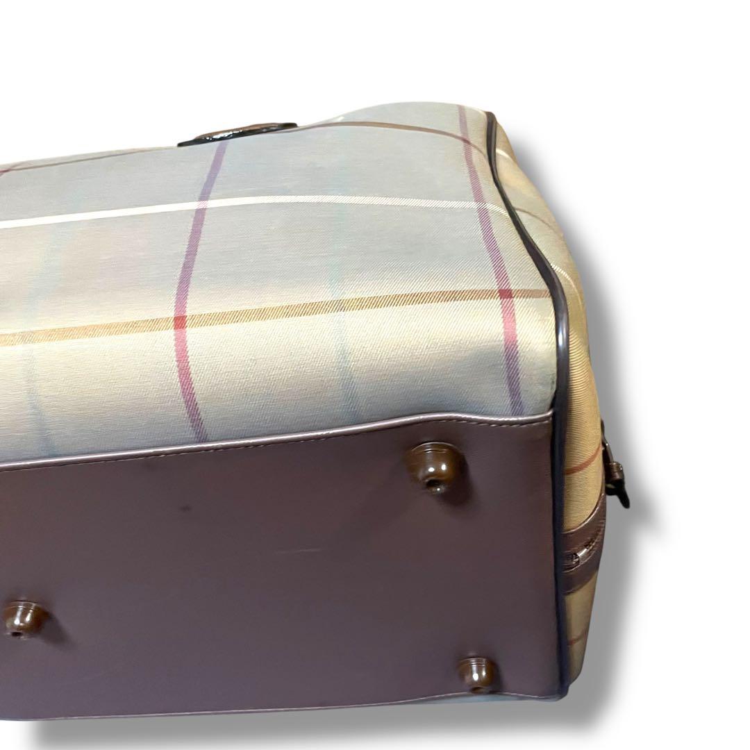 大容量】BURBERRY バーバリー ボストンバッグ 玉虫色