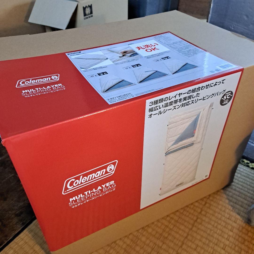限定品】コールマン マルチレイヤースリーピングバッグ(白) デザート