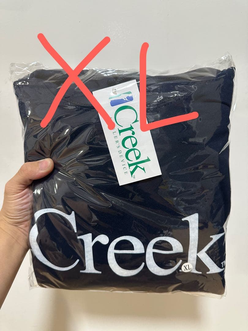 Creek フード付きパーカー XL ネイビー 商品はこれ以上値引きできません Creek フード付きパーカー XL ネイビー 商品はこれ以上値引き