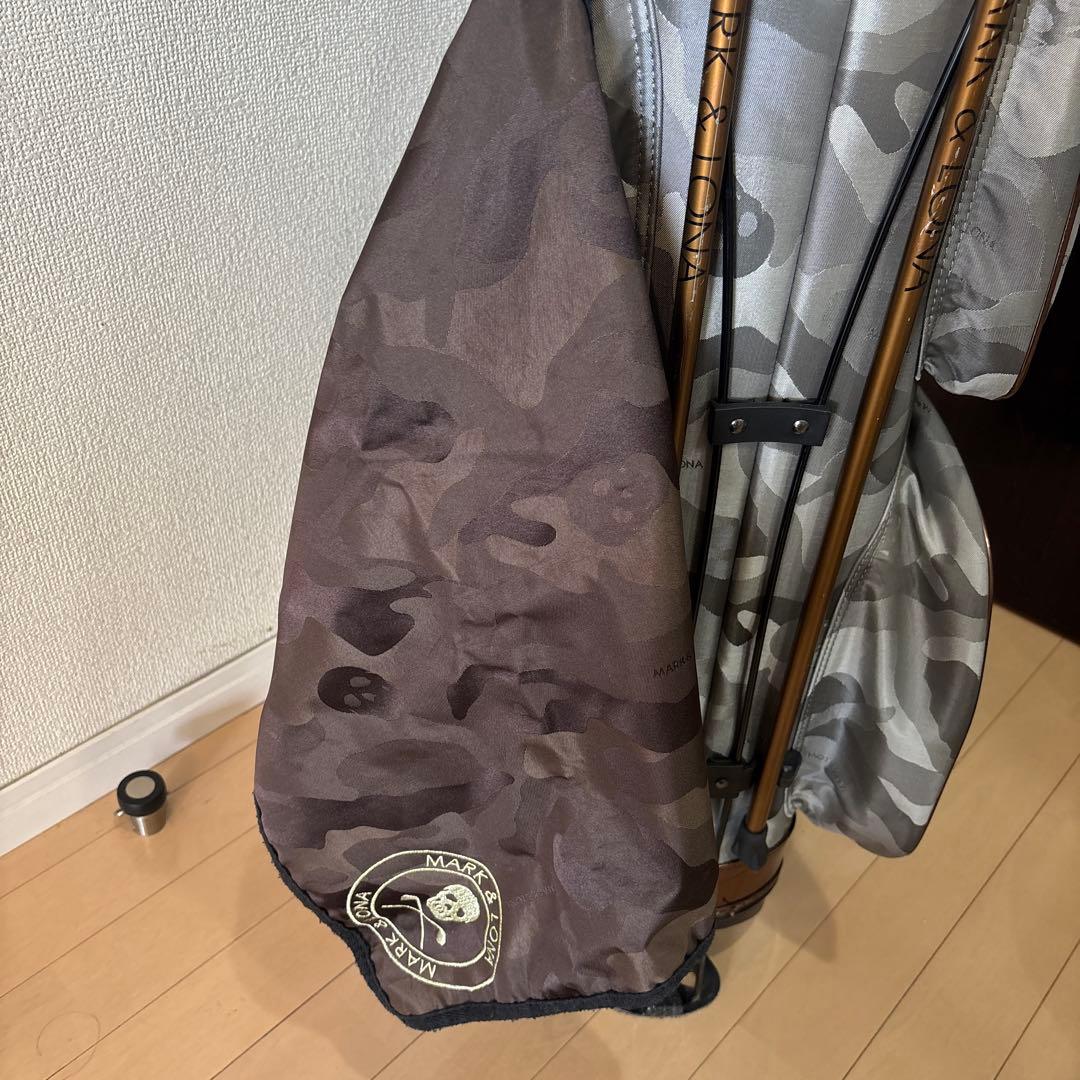 えむえむ様専用 マークアンドロナ 迷彩グレー スカルプリント キャディ