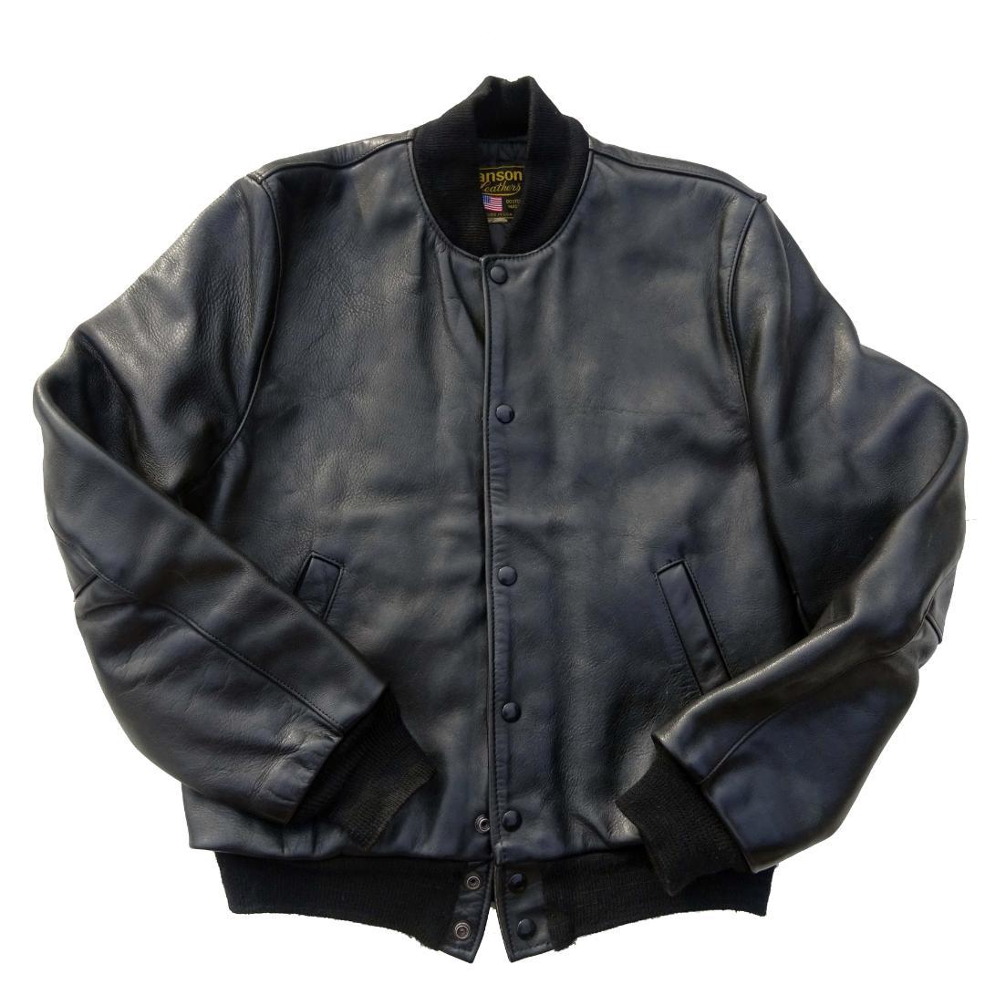 90s vanson バンソンUSA製 レザー スタジャンジャケット38釦止め 90s vanson バンソンUSA製 レザー スタジャンジャケット38釦止め