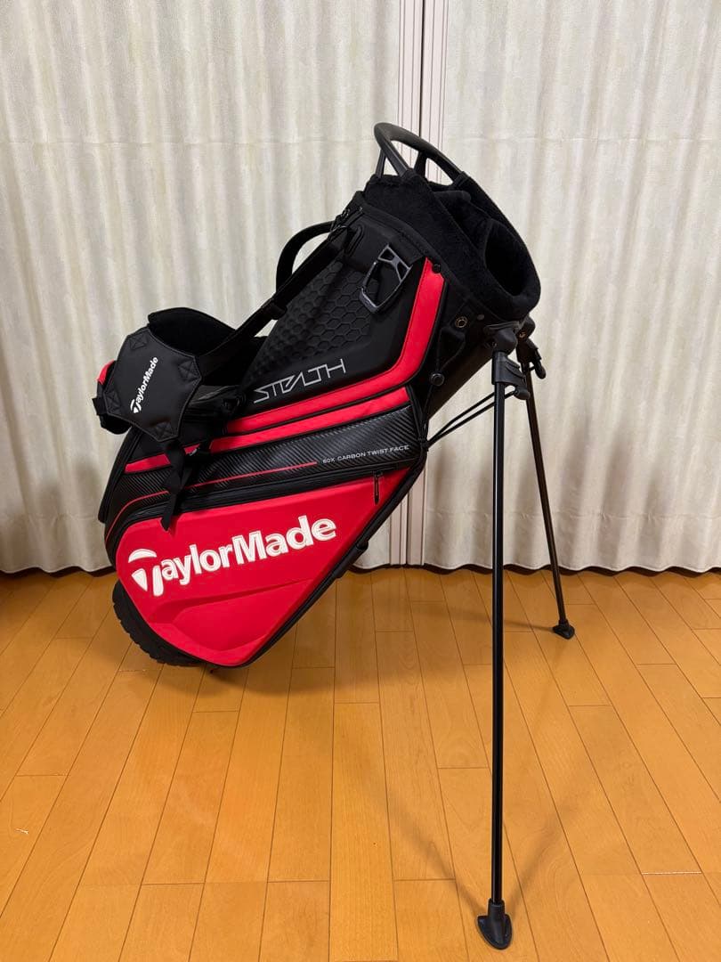 テーラーメイド　ステルス　スタンドバッグ 赤黒 新品 TaylorMade/テーラーメイド STEALTH グローバルツアースタンド