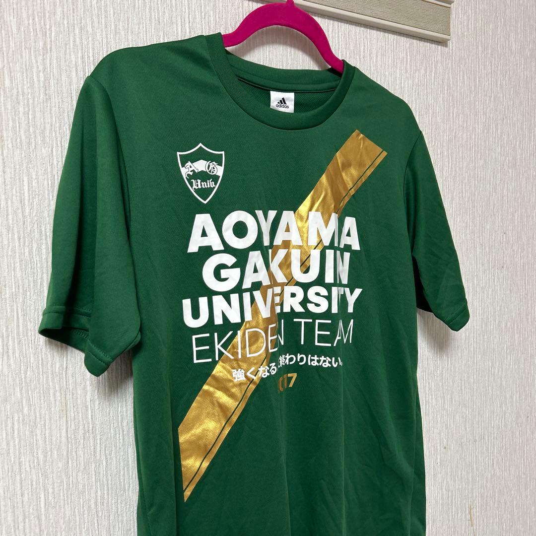 アディダス・青山学院大学・コラボ・箱根駅伝優勝記念Tシャツ・2017年