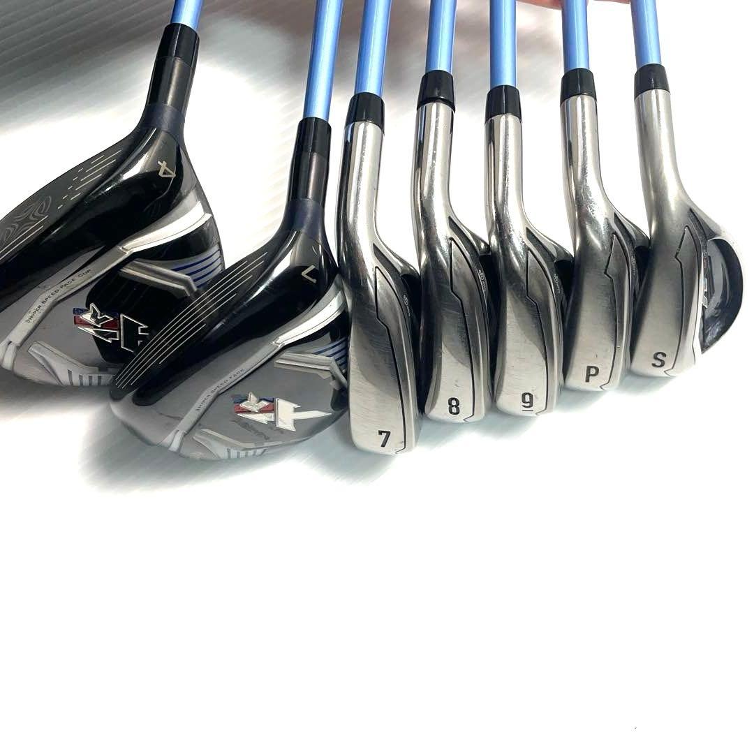 Callawayキャロウェイレディースゴルフクラブ7本セット ブルーホワイト星柄