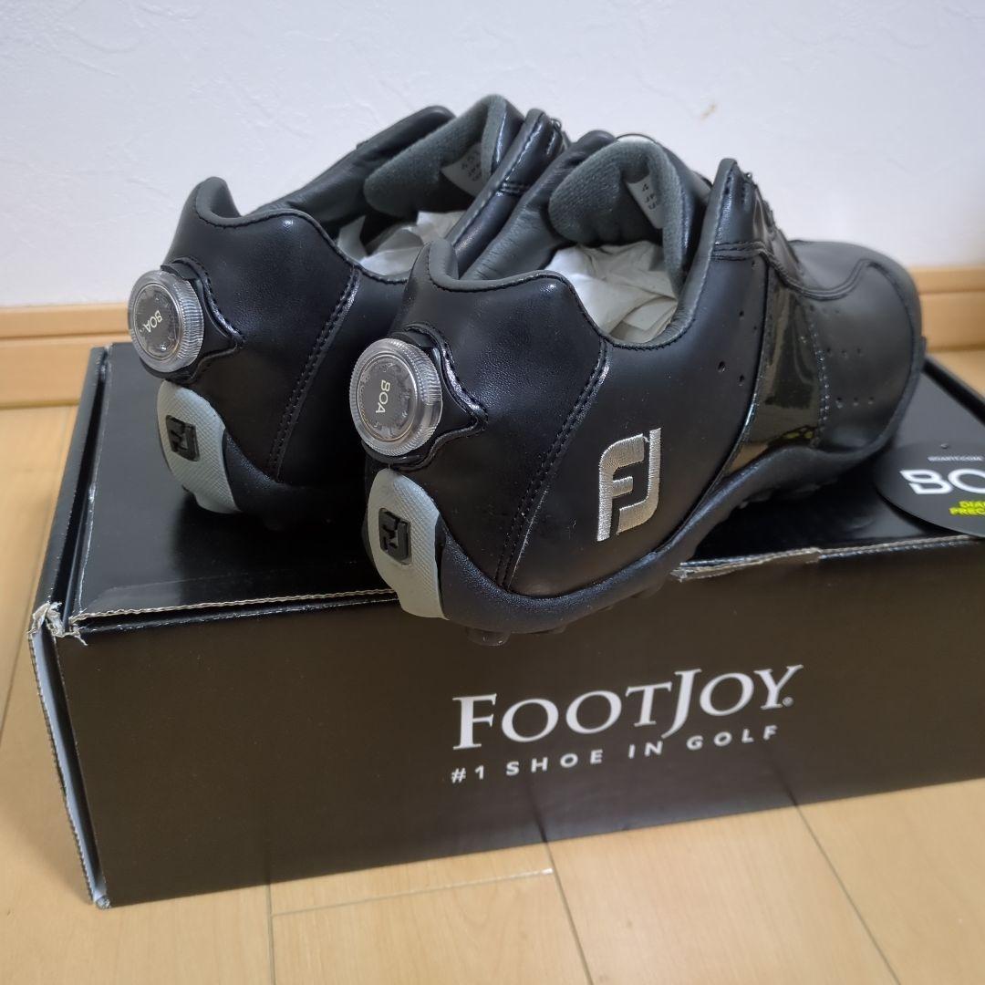 【未使用品・27.5cm】FootJoyEXLスパイクレスゴルフシューズブラック