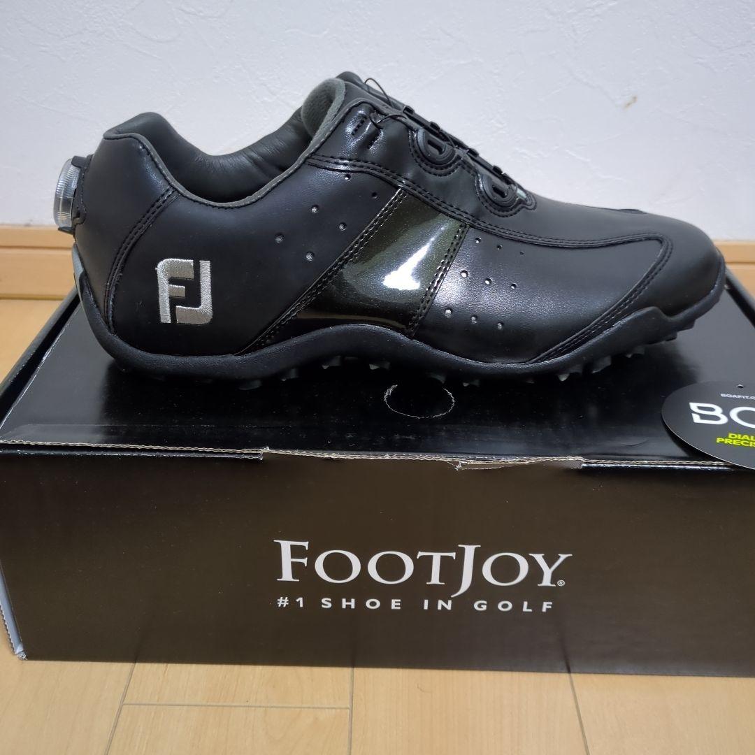 【未使用品・27.5cm】FootJoyEXLスパイクレスゴルフシューズブラック