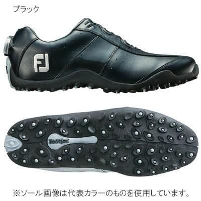 【未使用品・27.5cm】FootJoyEXLスパイクレスゴルフシューズブラック