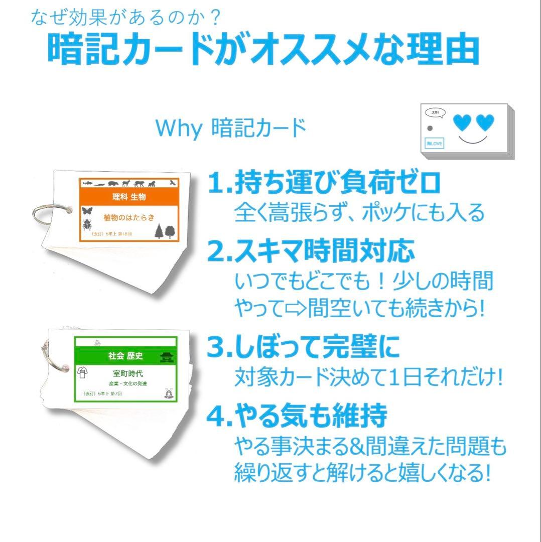 中学受験【6年上 社会・理科全セット1-17回】暗記カード 予習シリーズ