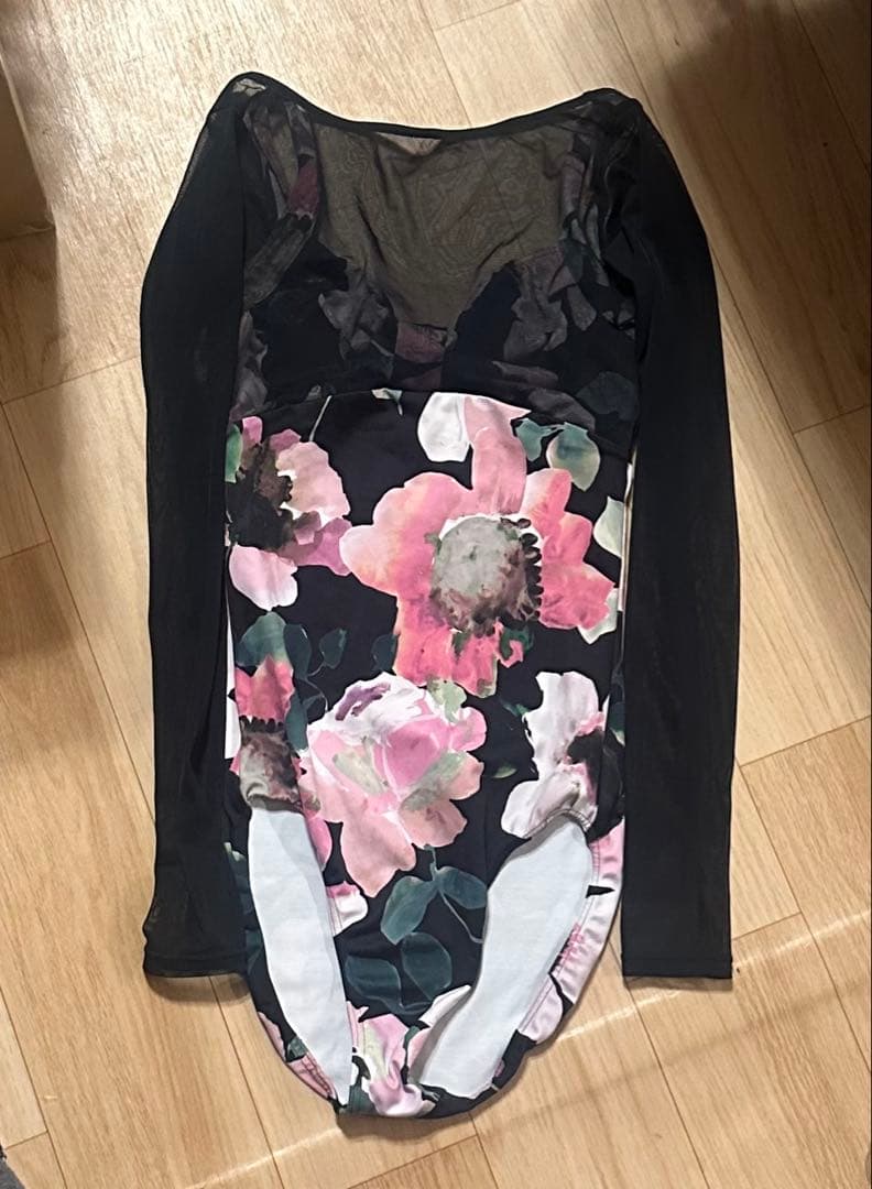 stina スティナレオタードS stina / type H half sleeve / luminous white / kids / girl