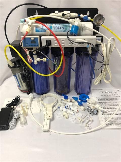 AQUA GEEK 浄水器 CHRONOS クロノスレイン， 専用加圧ポンプ 他